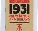 1931 in Great Britain and Ireland Calendar &amp; Visitor Information Booklet  - £22.08 GBP