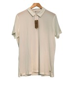 Marine Layer Weekend Sport Mens Medium Respun White Polo NWT Stretch SS - $461.34 MXN