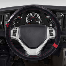 Brand New Mitsubishi 15&#39; Diameter Car Steering Wheel Cover Carbon Fiber Style Lo - £19.61 GBP