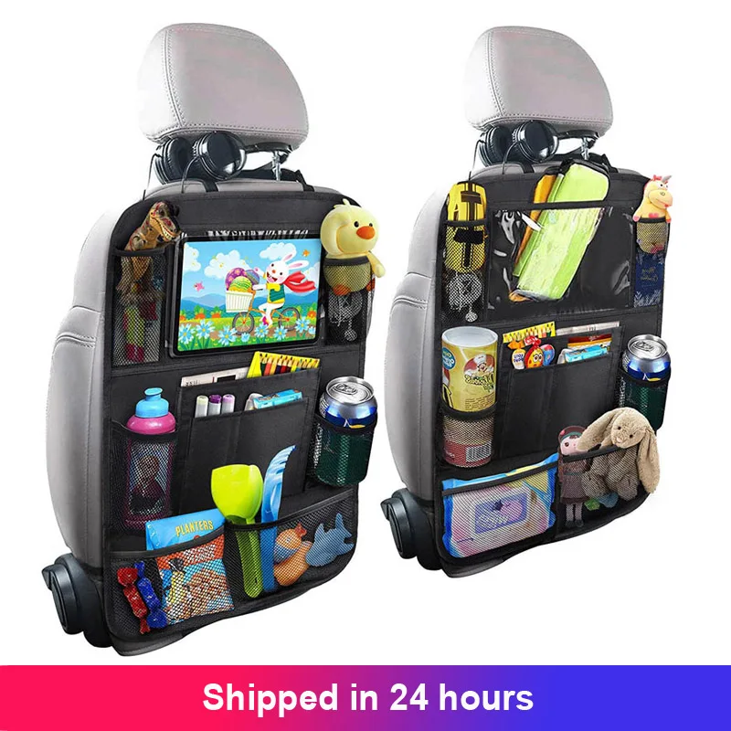 1PC Car Back Seat Organizer Kids Car Backseat Cover Protector with Touch Screen - $15.97+