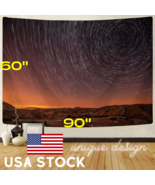 Tapestry Wall Hanging Starry Night SkyTree Landscape Bedroom Dorm Home 60 x 90" - $12.44