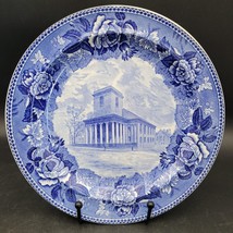 Antique c.1899 Wedgwood Old North Church Luncheon Cabbage Rose Collector... - $14.84