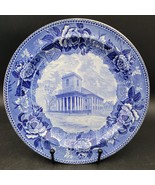 Antique c.1899 Wedgwood Old North Church Luncheon Cabbage Rose Collector... - $272.57 MXN