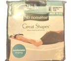 No Nonsense All Over Shaper Size E Midnight Black Great Shapes Sheer Toe - $12.30