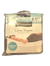 No Nonsense All Over Shaper Size E Midnight Black Great Shapes Sheer Toe - £9.65 GBP