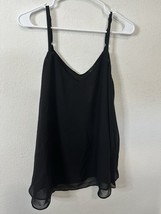 Torrid Black Sleeveless Chiffon Cami Tank Top Shirt Size Large (0) - £20.45 GBP