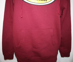 REAL SKATEBOARDS Oval Logo Red Pullover Hoodie Sweatshirt L Skater - £55.18 GBP