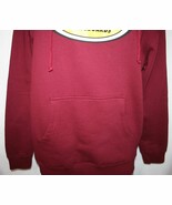 REAL SKATEBOARDS Oval Logo Red Pullover Hoodie Sweatshirt L Skater - $97.31 CAD