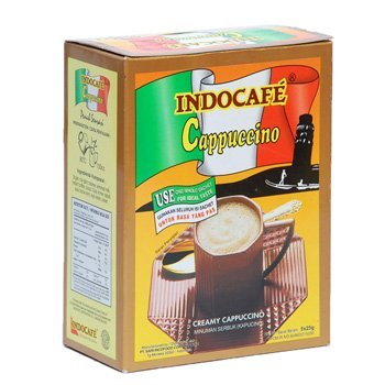 Indocafe Cappuccino 5-ct Instant Coffee, 125 Gram (4.40 Oz) - $26.65
