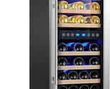Wine Cooler Refrigerator 16 Inch Wine Refrigerator 33 Bottles Dual Zones... - $795.99