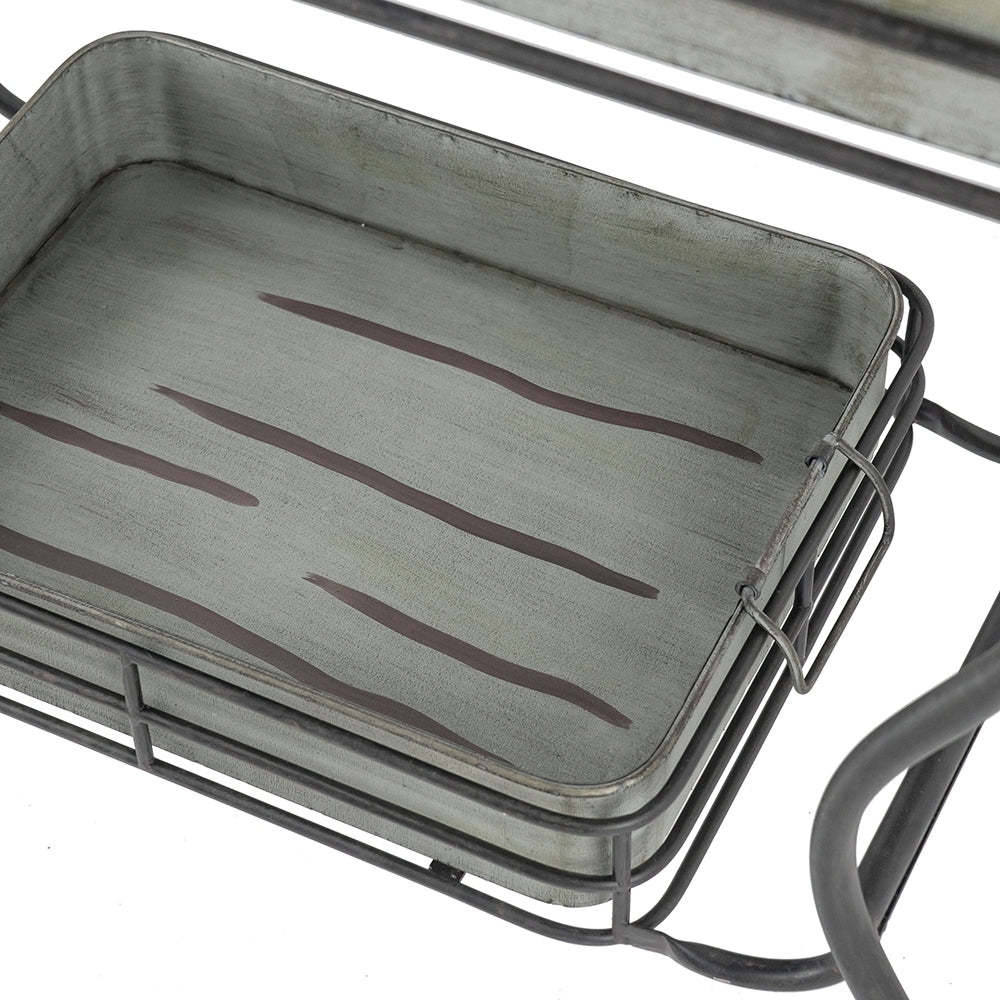 Maggie Galvanized Tray Accent Table 32x15x31' Item image 5