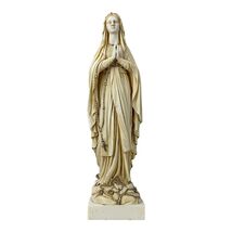 Our Lady Blessed Virgin Mary Greek Cast Marble Statue Sculpture 15.75 in... - $117.00