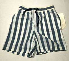 NEW Vintage Anchor Bay Bermuda Shorts Mens M Blue White Striped Nantucket Martha - £29.30 GBP