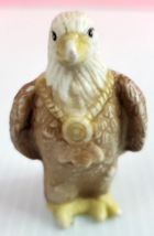 RARE North American Eagle Bird Miniature Figurine 2&quot;T x 1&quot;W Box 43 - £3.98 GBP