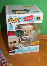 Walt Disney Funko Pop Hot Topic Exclusive Holiday Mickey Mouse 612 Diamond Toy - £31.64 GBP