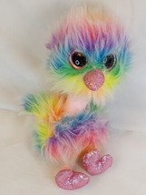 TY Beanie Boos 6&quot; Rainbow Ostrich ASHA Plush Stuffed Animal Toy 6&#39;&#39; year 2019 - £11.07 GBP