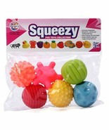 Squeezy Bath Toys Fruits Shape Pack of 6 - Multicolor - £30.99 GBP