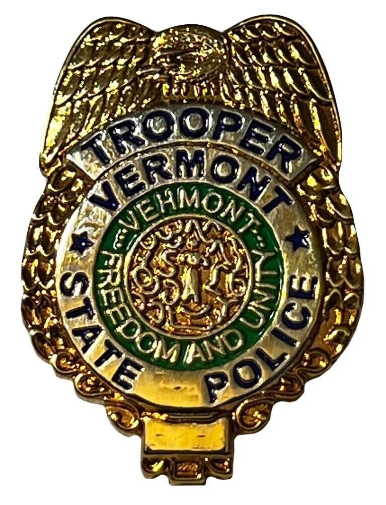 Vermont State Police Trooper Badge Hat Cap Lapel Pin PO-546 (1) - $4.44+
