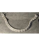 FAS 925 Vintage Silver “leaf” Bracelet - Stunning, Eye Catching - AAA +++ - €64,44 EUR