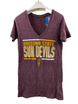 Adidas Triblend Femmes Arizona State Soleil Devils Court Manche T-Shirt, Marron, - £14.77 GBP