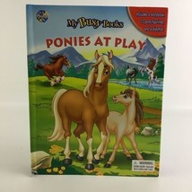 My Busy Books Ponies At Play Storybook Figurines Playmat Phidal Vintage ... - $49.45