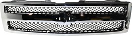 New Grille For 2007-2013 Chevrolet Silverado 1500 Chrome Shell with Black Insert - £182.52 GBP