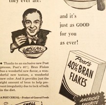 1947 Post Bran Flakes Cereal Advertisement Antique Breakfast Food DWNN20 - $27.40 CAD