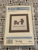 Lynn Craft Counted Cross Stitch Kit 23-79 Born In The USA 5 In Vintage Brand New - £8.64 GBP