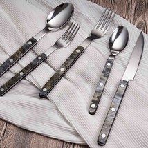 Set Of 10 Pcs Modern French Flatware Bistrot Style Cutlery - $123.83