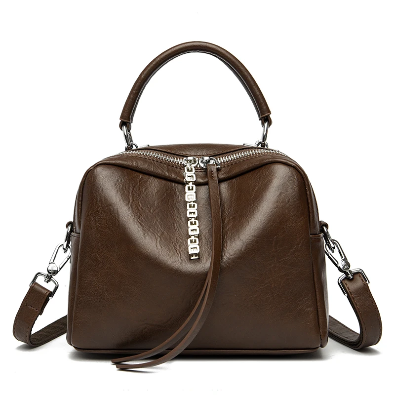 High Quality Soft Leather Shoulder Crossbody Bag Fashion Handbag Women L... - $46.83