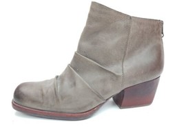 Kork-Ease Kissel Ankle Boots Women&#39;s Size 9.5 M Taupe Leather Bootie Shoes - £31.16 GBP