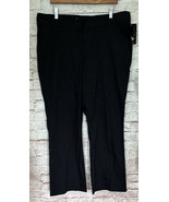 Dickies Womens Flex Twill Pant Slim Fit Bootcut Black Size 16S Short Str... - £23.15 GBP
