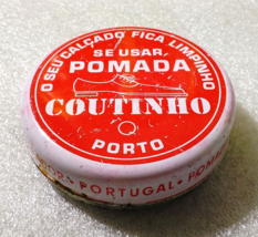 COUTINHO 3 ✱ Vintage Antique Grease Tin Can Shoe Polish Portugal 70´s - £11.09 GBP