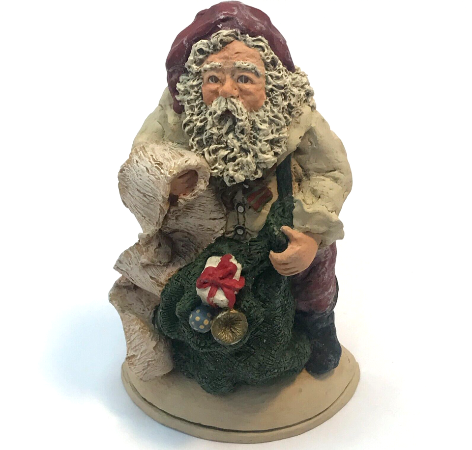Primary image for JUNE MCKENNA 1994 "Not Once, But Twice" SANTA FIGURE FLAT BACK Merry Christmas