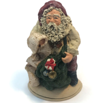 June Mckenna 1994 &quot;Not Once, But Twice&quot; Santa Figure Flat Back Merry Christmas - £15.56 GBP
