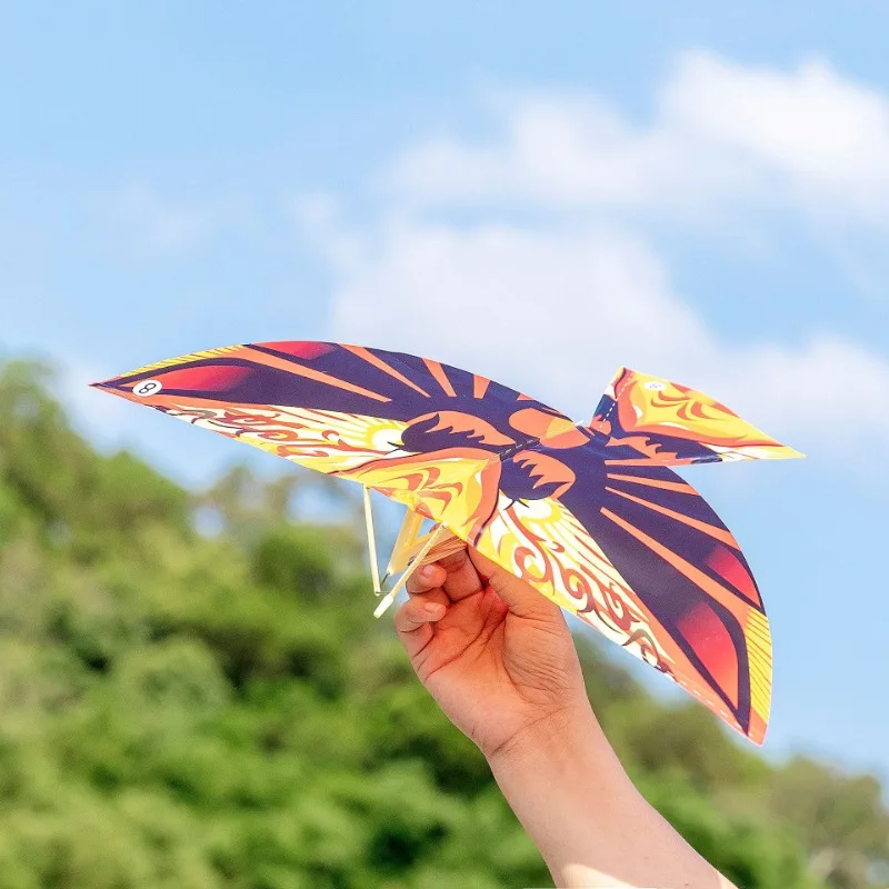 New Flying Birds Kite Elastic Rubber Band Powered Flying Birds Kite Funny Kids - £5.09 GBP