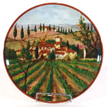 Cmg Ceramica Portugal Salad Plate Grapevines Hand Made C9M39 8&quot; Discontinued - $21.84