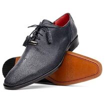 Pannuci Exotic Classic Dress Oxford Shoes Black image 2