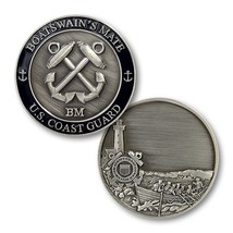 COAST GUARD BOATSWAIN&#39;S  MATE BM 1.75&quot; CHALLENGE COIN - £31.59 GBP