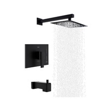 KENES Modern Matte Black Shower Faucet Set, Tub and Shower Trim Kit with Sing... - £166.69 GBP