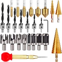 Including: 6 Countersink Drill Bits, 7 Three Pointed Countersink Drill Bit With - $37.97