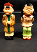 Lot of Two - Vintage Occupied Japan Vintage Man and Woman 1950 5 1/2&quot; - £23.40 GBP