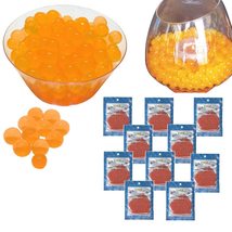Orange Water Beads for Vase Fillers and Plants 10x10g Bag Orange Wedding... - $8.90
