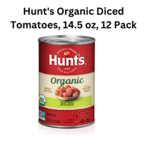 Hunt&#39;s Organic Diced Tomatoes, 14.5 oz, 12 Pack - £31.17 GBP
