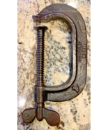 VTG. Mark Chicago Cast Iron Heavy Duty C Clamp 4&quot; Max. [e-12] - $229.98 MXN