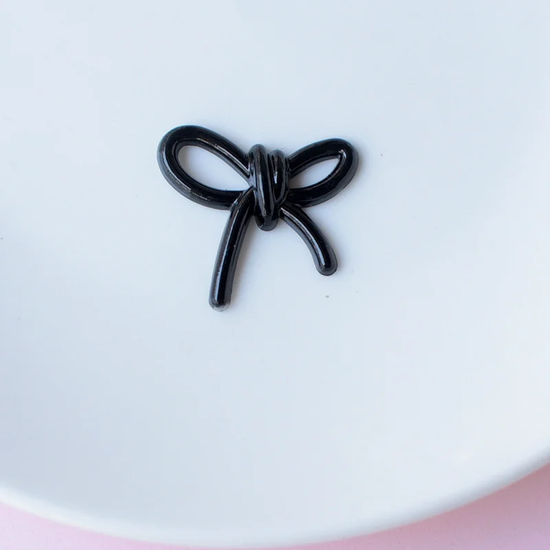 WFFNNKC 10Pcs Black Glitter Butterfly Flower Pearl Ornament DIY Garment -9 - €3,96 EUR