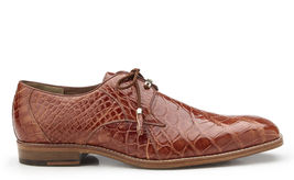Belvedere Men's Shoes Lago Genuine Alligator Plain Toe Tassel Cognac  14010 image 6