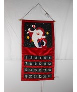 Advent Countdown To Christmas Hanging Santa Claus Calendar - $177.52 MXN