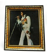 Vintage Elvis Presley 1974 Tour Framed Photo 13&quot; X 15&quot; - £62.94 GBP