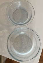 2 Vintage FIRE KING Glass Sapphire Blue Oven Glass Bowl Baking Dish 4.5” - £5.45 GBP